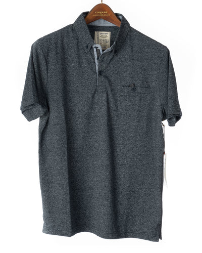 Alexander Julian Short Sleeve Grindle Jersey Polo Navy