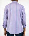 Amethyst Vintage Stripe Cotton Slim-Fit Shirt
