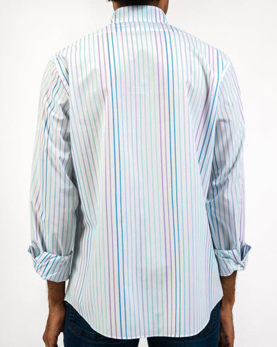 Cloud Vintage Stripe Cotton Slim-Fit Shirt