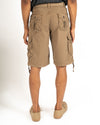 British Khaki Belted Cargo Short