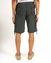 Charcoal Belted Cargo Short