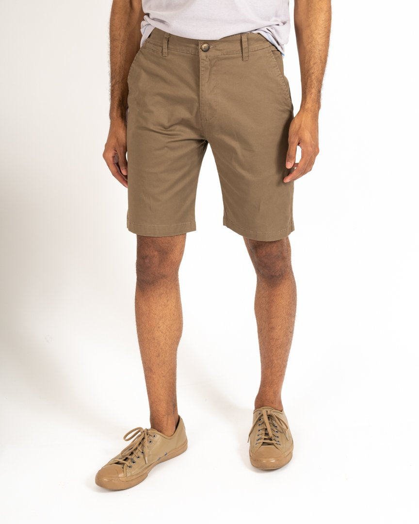 British Khaki Chino Shorts