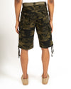 Olive Camo Belted Cargo Short