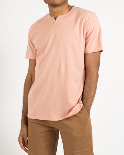 Salmon Short Sleeve Notch Next Tee