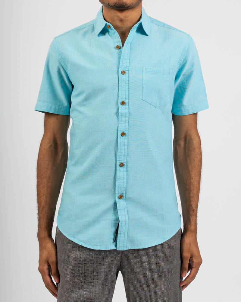 Breezy Blue Organic Pocket Oxford Shirt