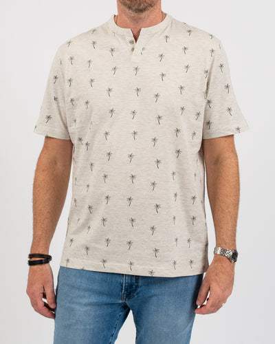 Palm Trees 2 Button Tee