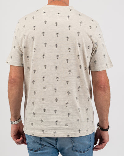 Palm Trees 2 Button Tee