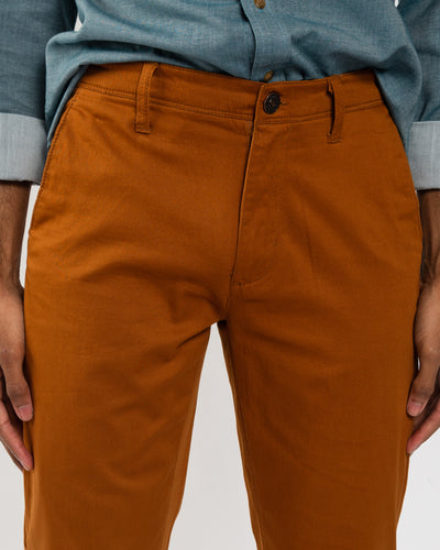 Pumpkin Stretch Sateen Slim-Fit Chino