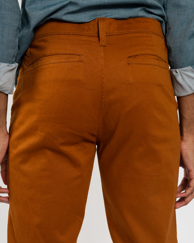 Pumpkin Stretch Sateen Slim-Fit Chino