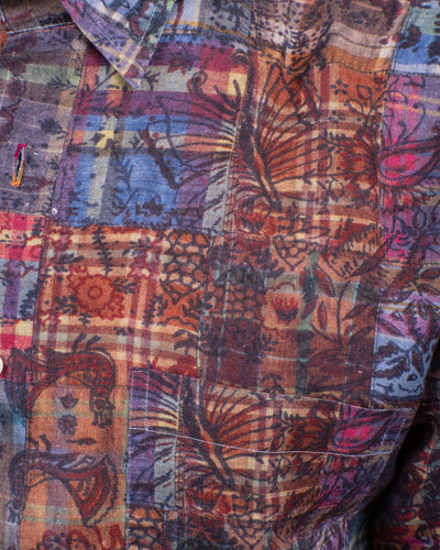 Japanese Patchwork Linen Shirt