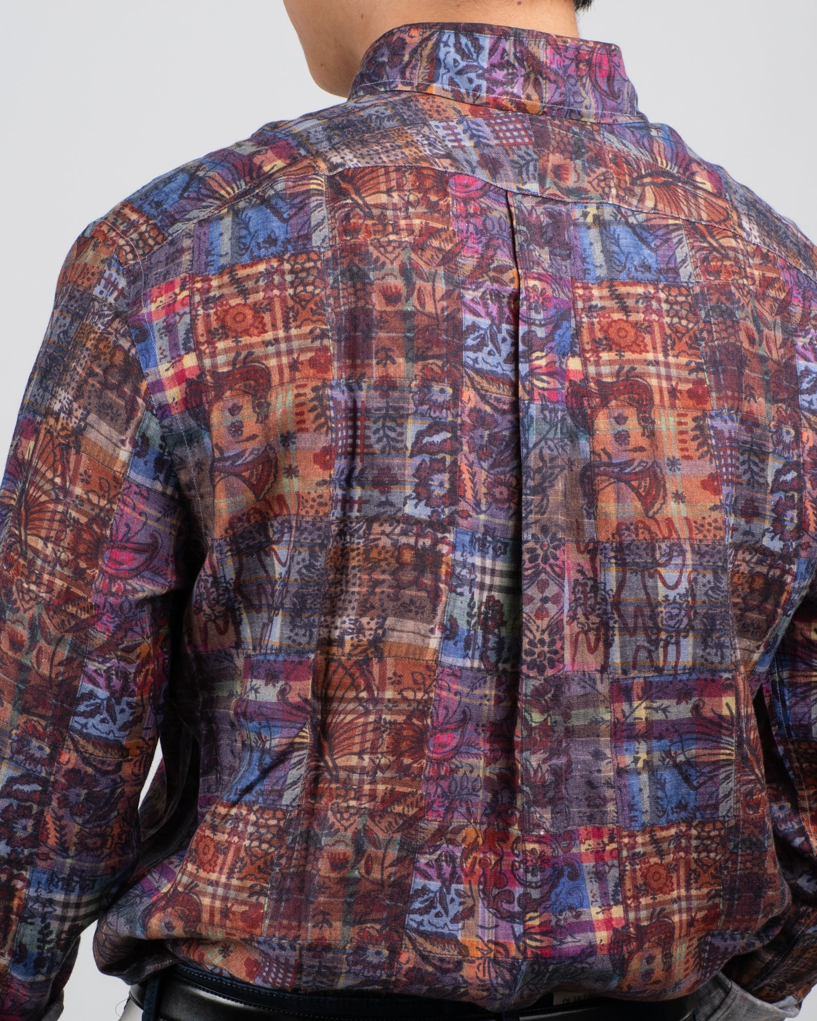 Japanese Patchwork Linen Shirt