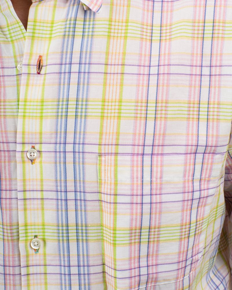 Southern Plaid Linen Shirt