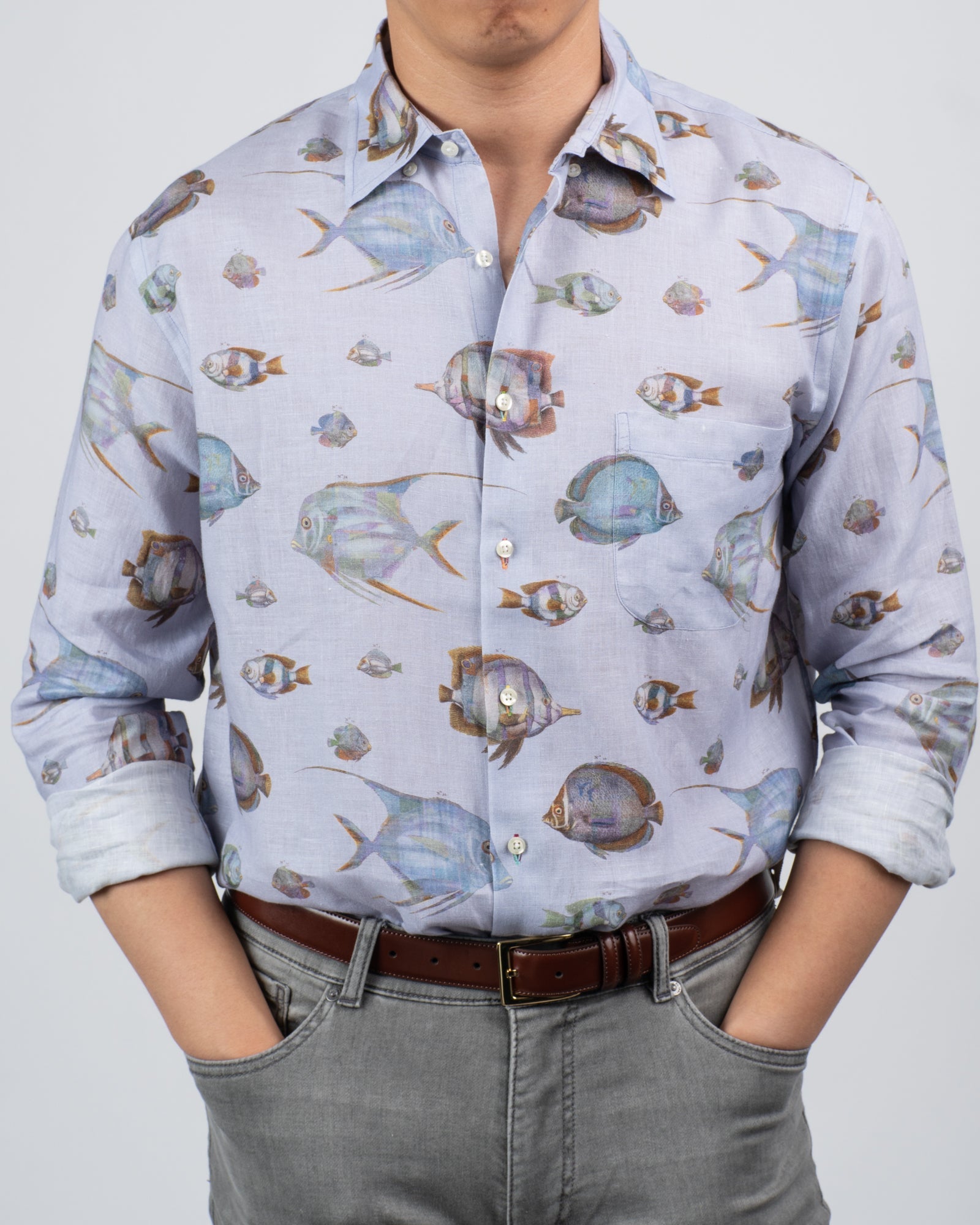 Fish Linen Shirt