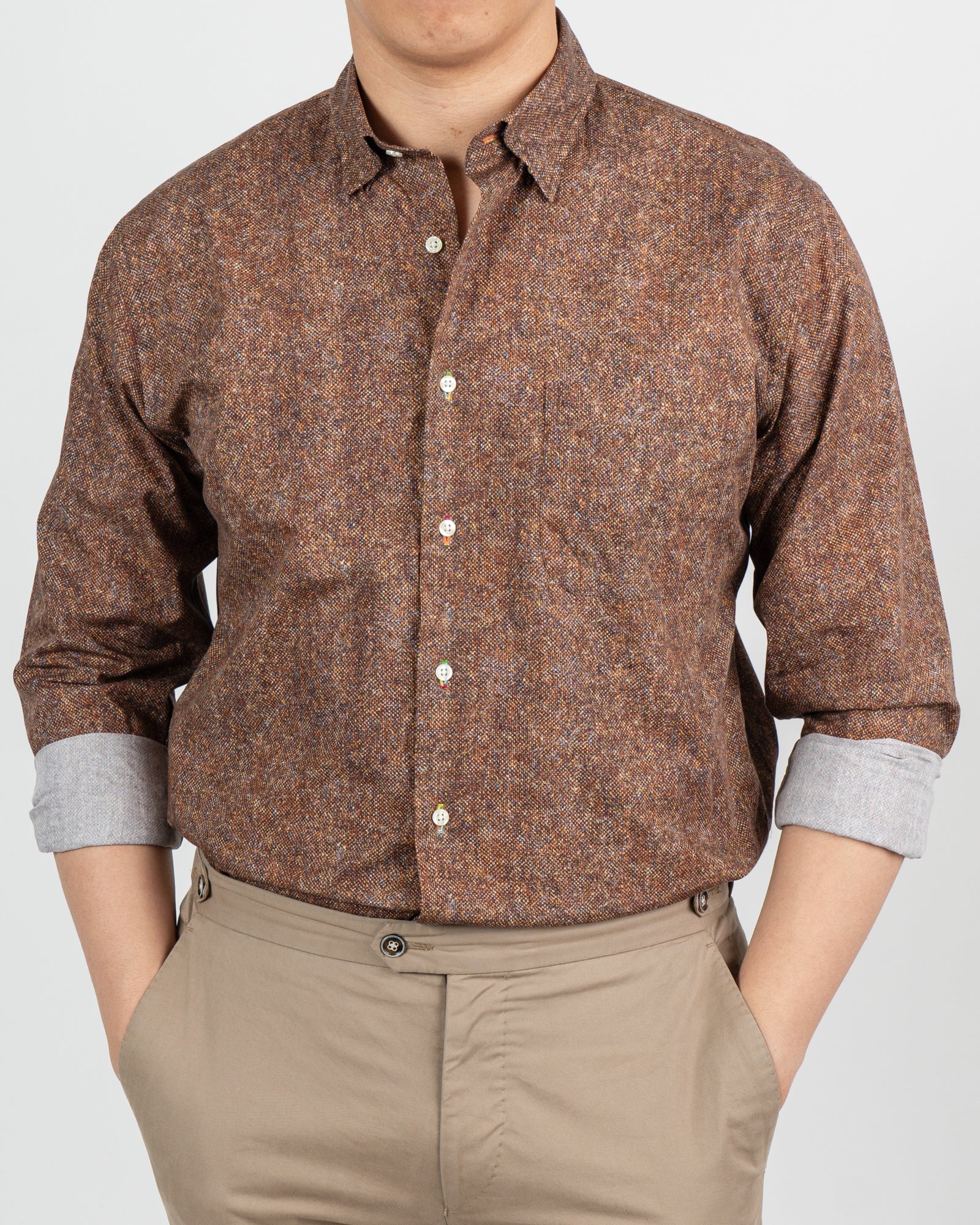 Rust Tweed Shirt