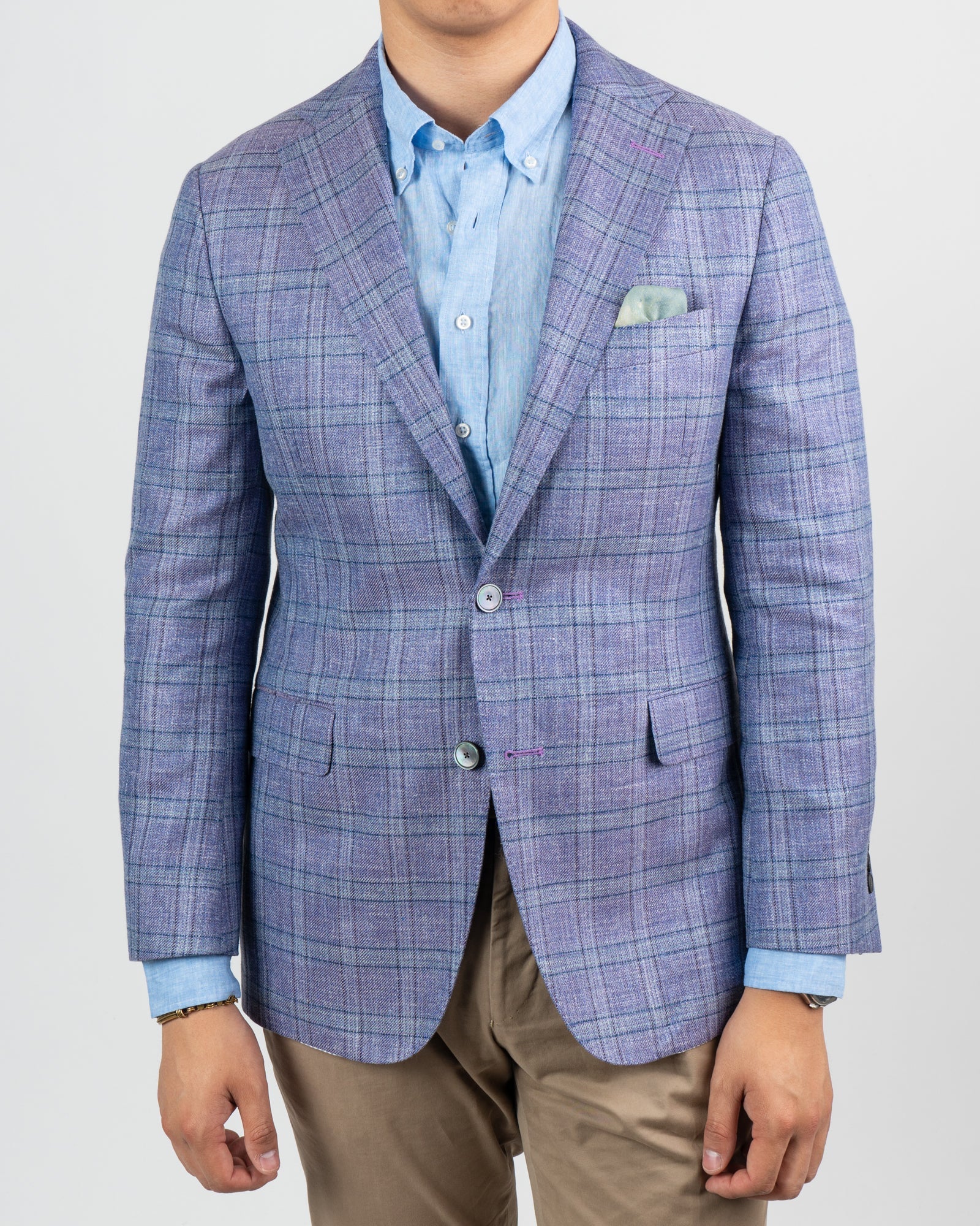 Grape Ice Plaid Sportcoat