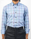 Lt Blue Tattersall Shirt
