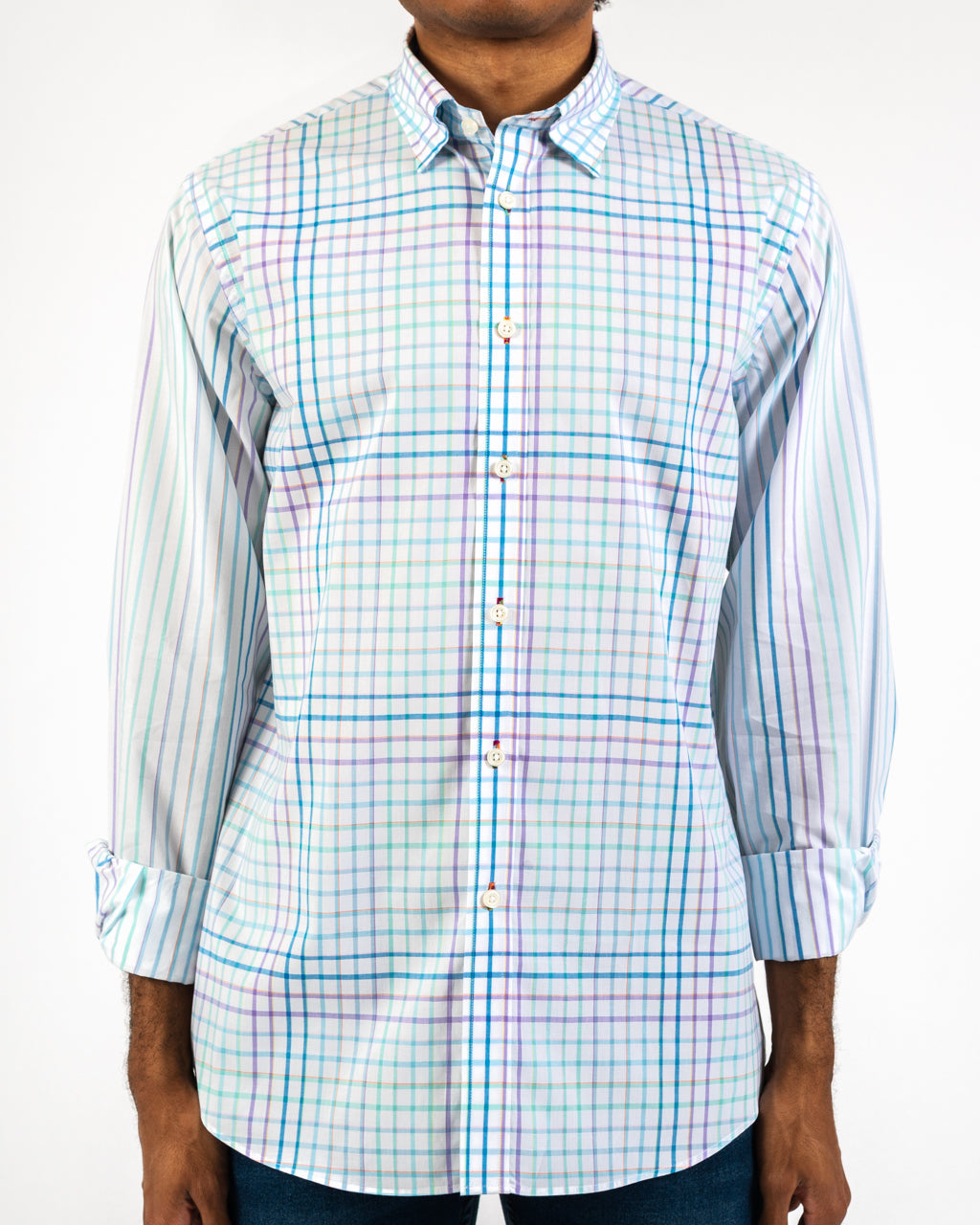 CHECK + Mate Cotton Slim-Fit Shirt