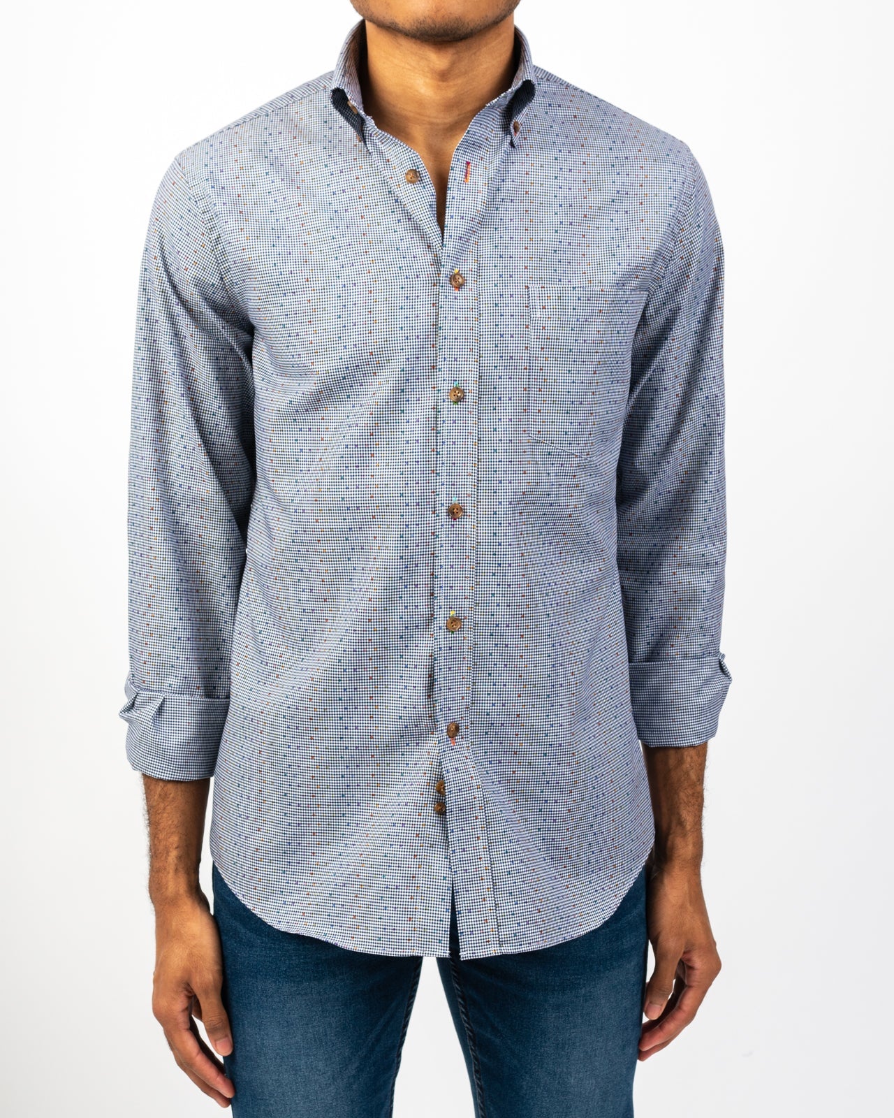 Thousand Color Check Slim-Fit Shirt Thousand Color Check Slim-Fit Shirt