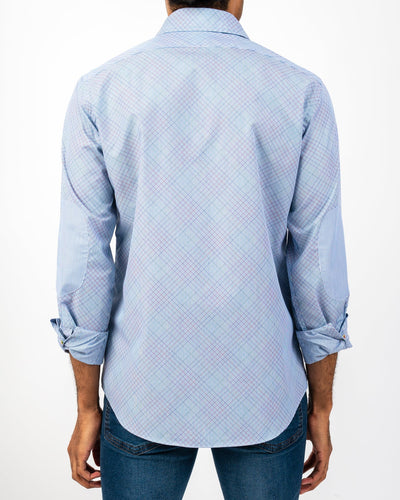 Davis Bias Check Slim-Fit Shirt