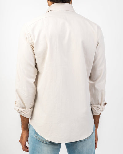 Eno Twill - Stone Slim-Fit Shirt