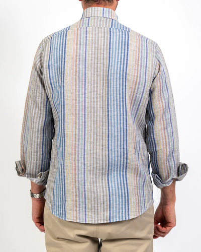 Architect’s Stripe Linen Sportshirt