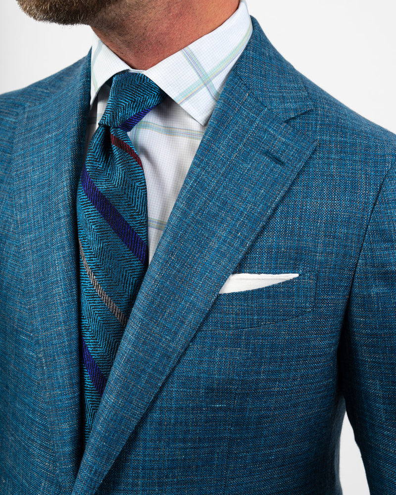 SpaceDyed Plaid Windowpane Slim-Fit Shirt