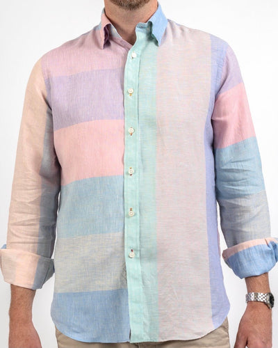 AJ Spinnaker Linen Slim-Fit Shirt